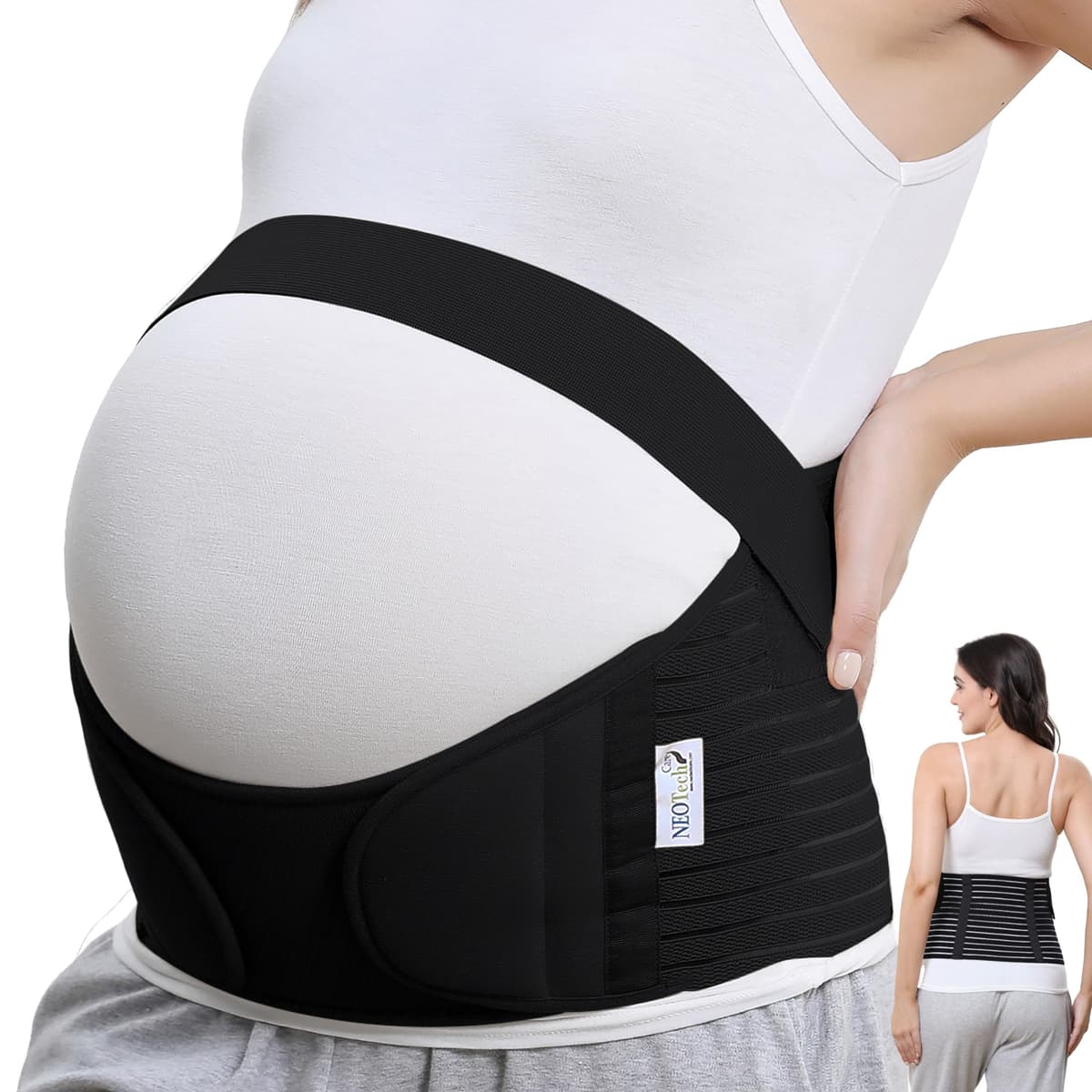 Neotech Care Pregnancy Belly Band, Maternity Belt Support for Back, Abdomen & Pelvis | Pregnancy Must Have for Pregnant Women