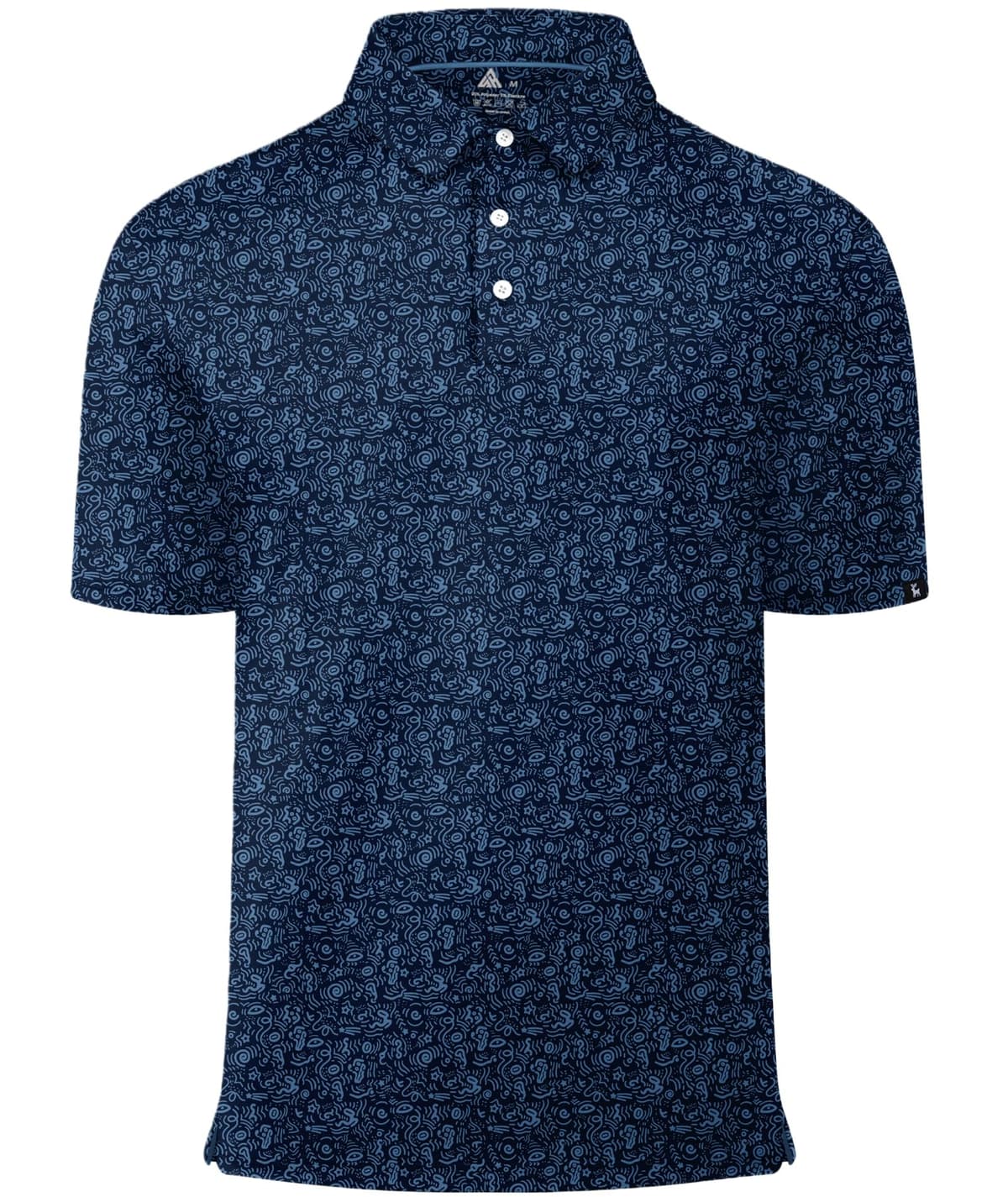 SwissWell Polo Hombre Manga Corta UPF 50+ Golf Polos Secado Rápido Transpirable Tenis Polo Camisetas Estampadas de Verano Casual T-Shirt