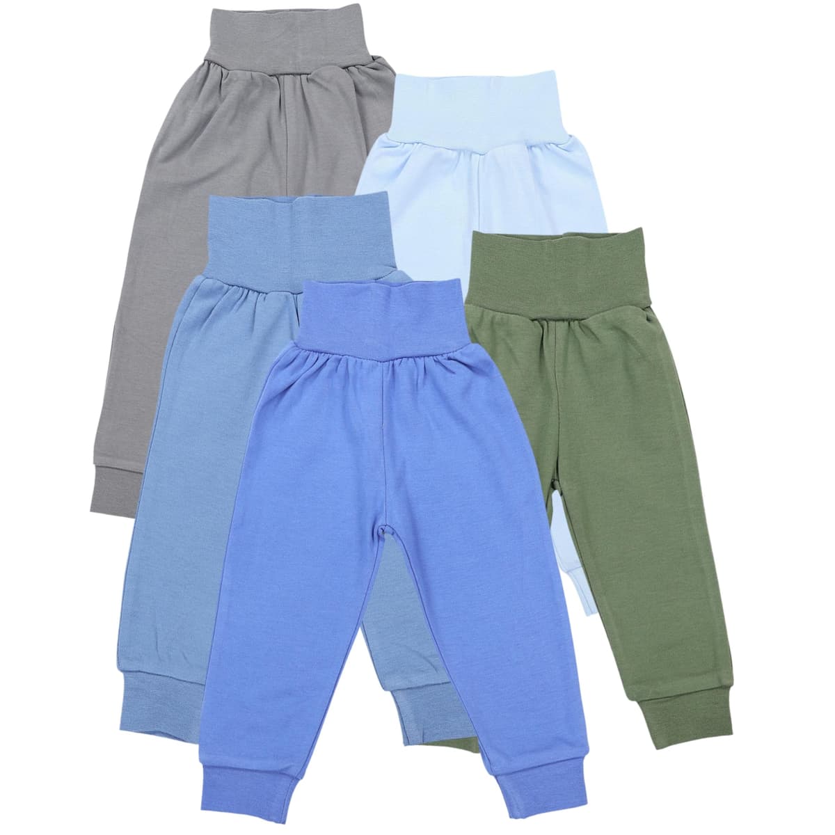 TupTam Pantalones Bebé 5 Unidades – Pantalón Algodón Suave para Bebé Niño y Niña, Certificación Oeko-Tex
