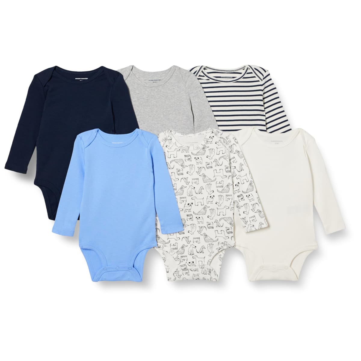 Amazon Essentials Unisex bebé Bodies de Manga Larga
