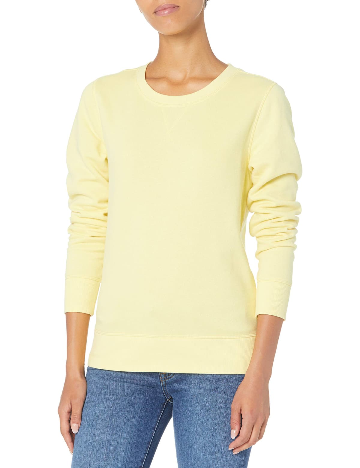 Amazon Essentials Mujer Sudadera con Cuello Redondo de Forro Polar (Disponible en Tallas Grandes)