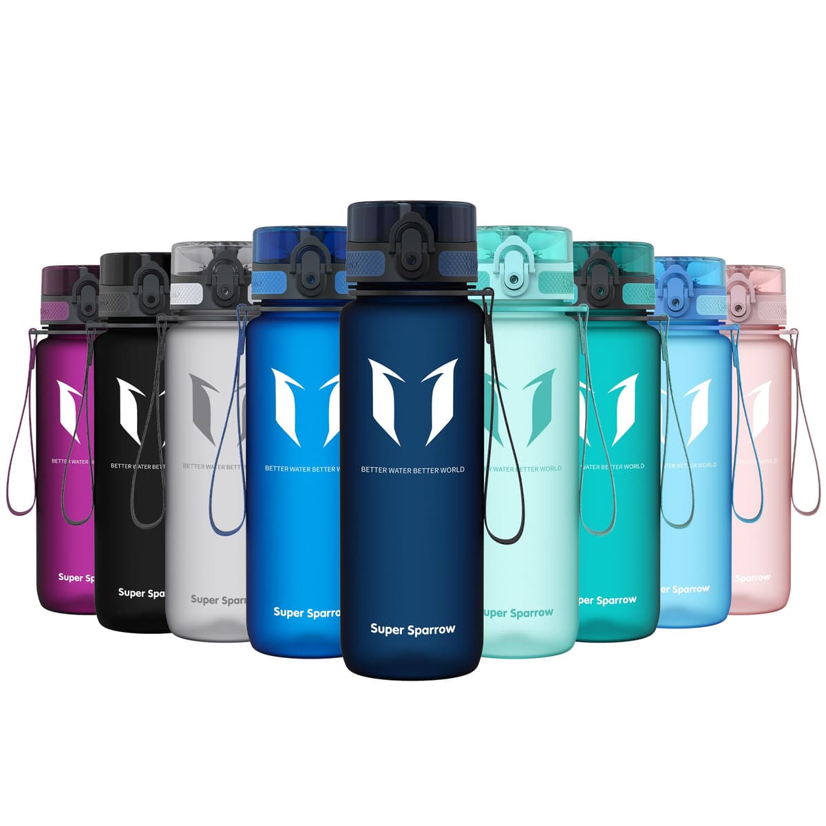 Super Sparrow Botella de Agua Deportiva -350ml & 500ml & 750ml & 1000ml - Sin BPA