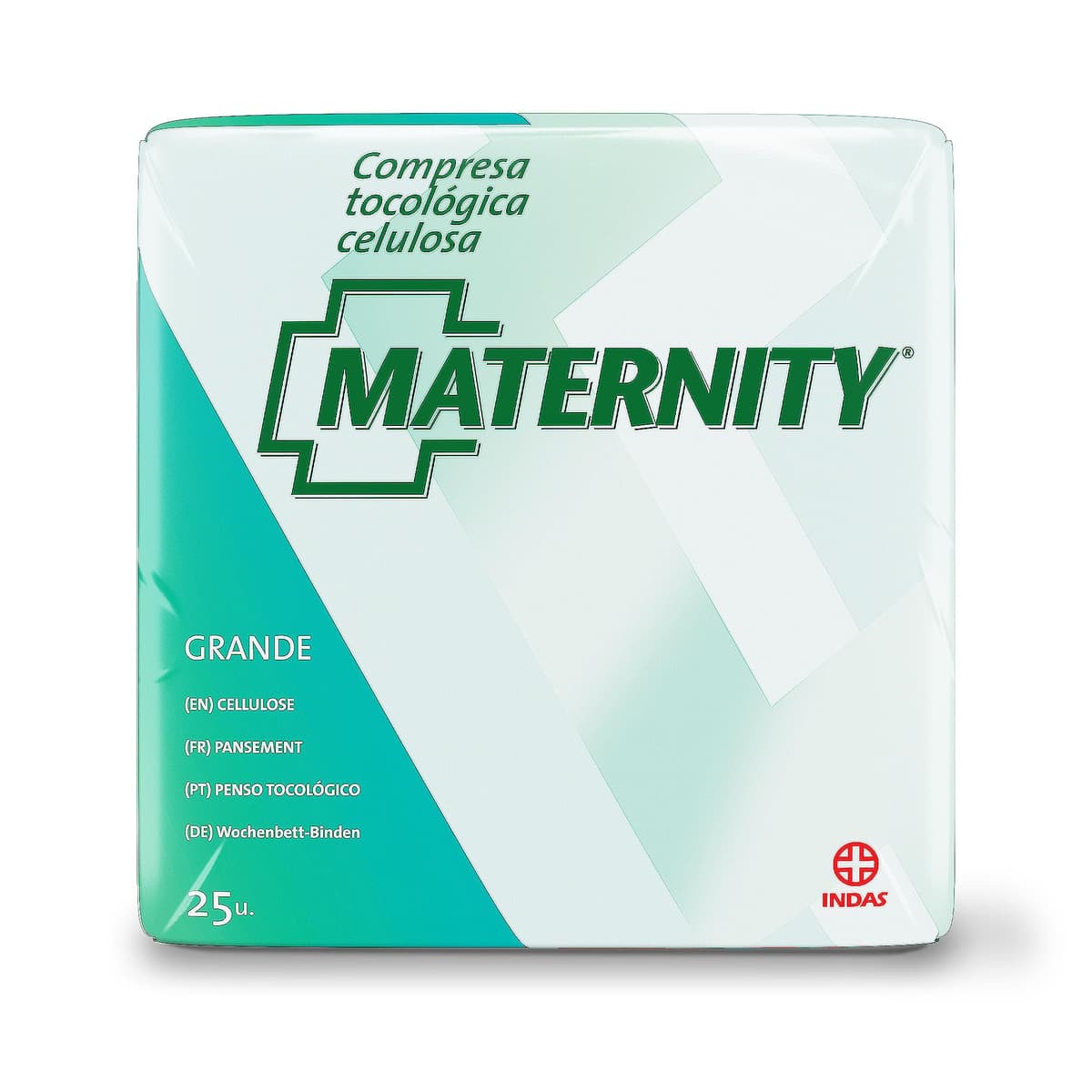 Indas Compresas Tocológicas Maternity de Celulosa - Confort y Seguridad Postparto, 25 Unidades Total