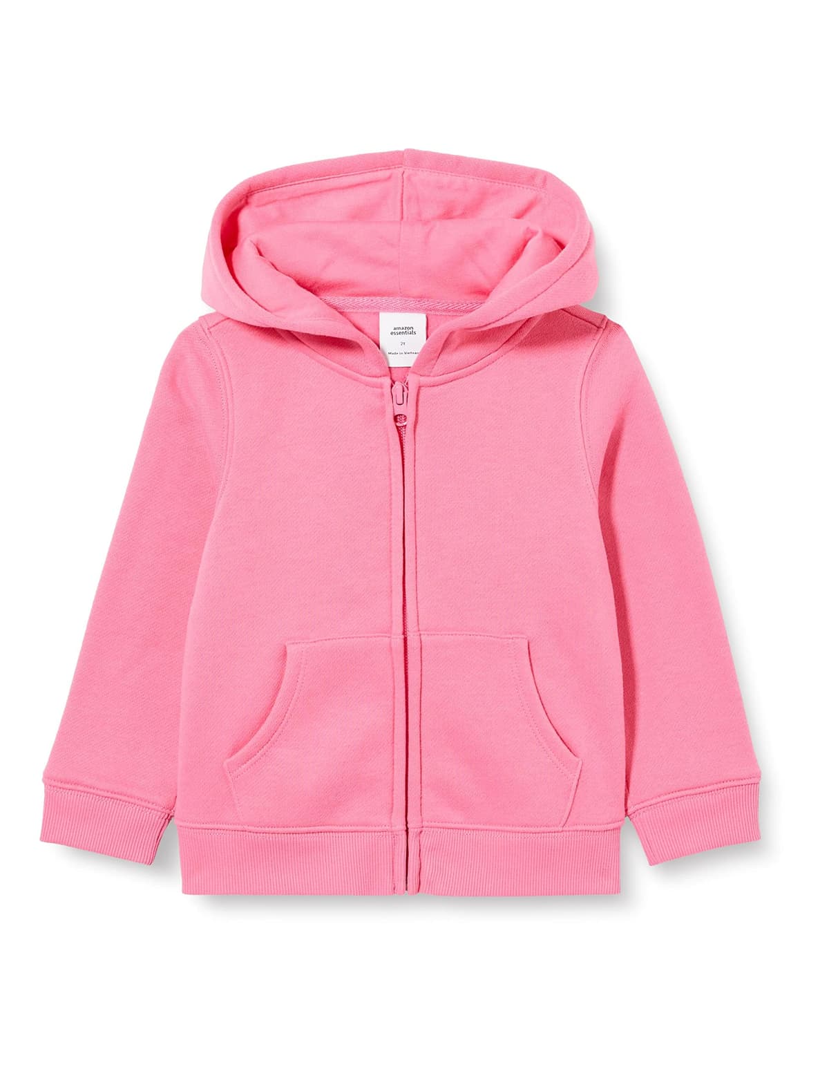 Amazon Essentials Niñas Sudadera de Forro Polar con Capucha y Cremallera