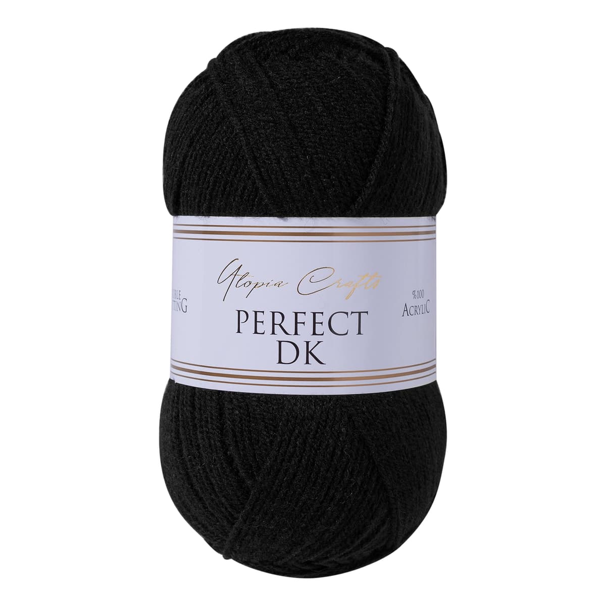 Utopia Crafts DK Double Knitting Yarn 100g (1, Black)