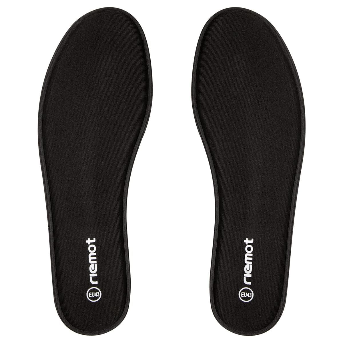 riemot Plantillas Memory Foam para Zapatos de Hombre y Mujer, Plantillas para Zapatillas Botas, Cómodas y Amortiguación para Trabajo, Deportes, Caminar, Senderismo, M-Negro EU 43