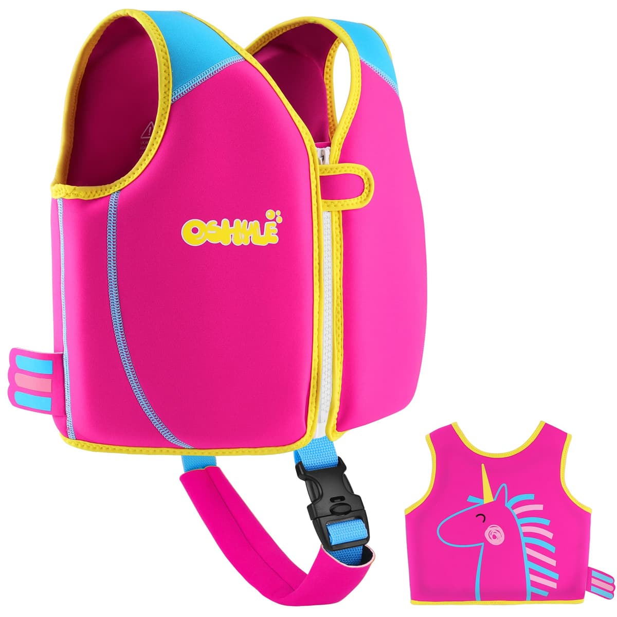 OSHYLE Chaleco de Natación de Neopreno de la Marca Premium para Niños - Flotador para el Aprendizaje de la Natación Ideal para Niños