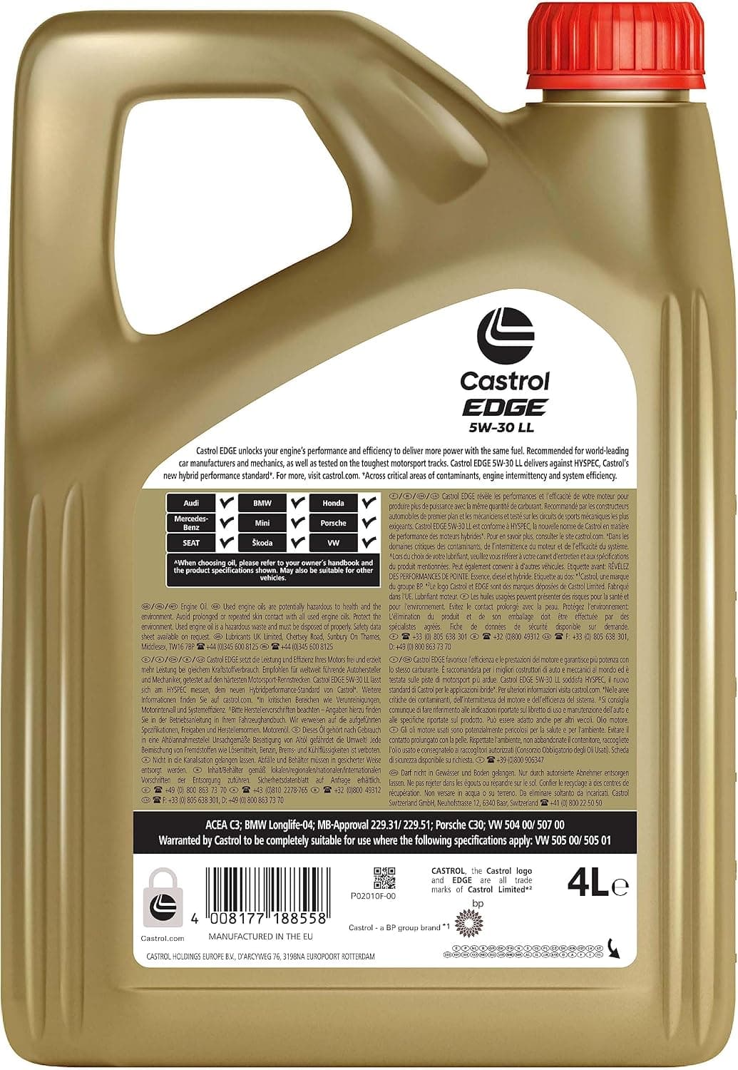 Castrol EDGE 5W-30 LL Engine Oil 4L