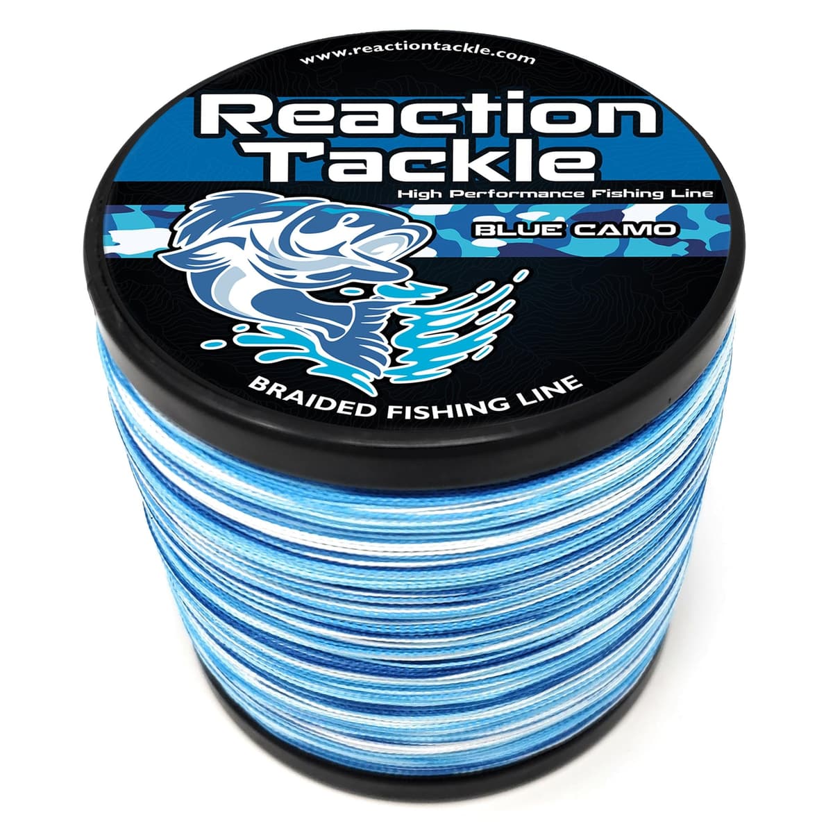 Reaction Tackle Línea de Pesca Trenzada: Rendimiento Profesional para Peces de Agua Salada o de Agua Dulce, cordón de Color para una Mejor Visibilidad