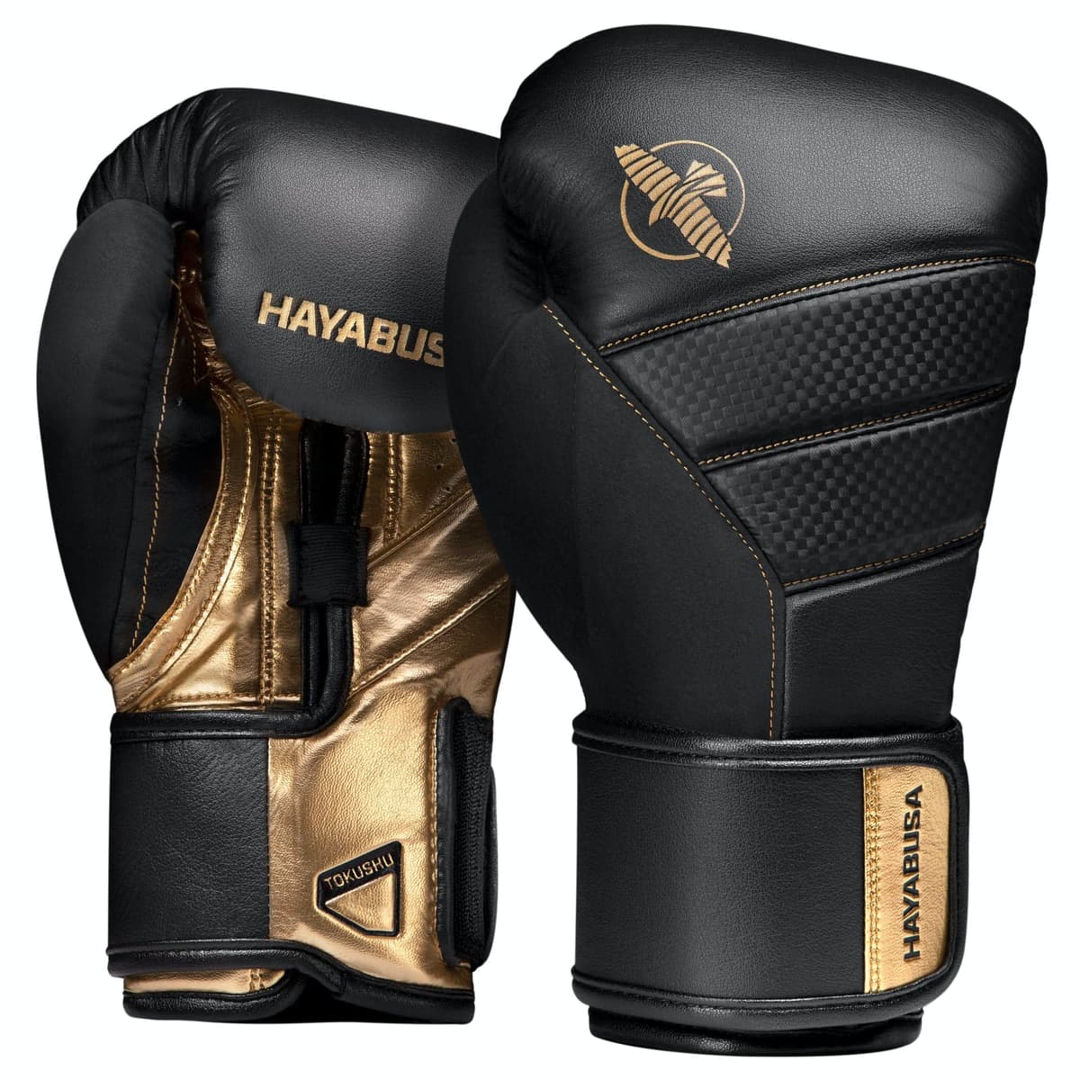 Hayabusa T3 Guantes de Boxeo para Hombres y Mujeres, protección de muñecas y Nudillos, Cierre de Gancho y Bucle Dual-X, Soporte de muñeca férula, Acolchado de Espuma de 5 Capas para Nudillos