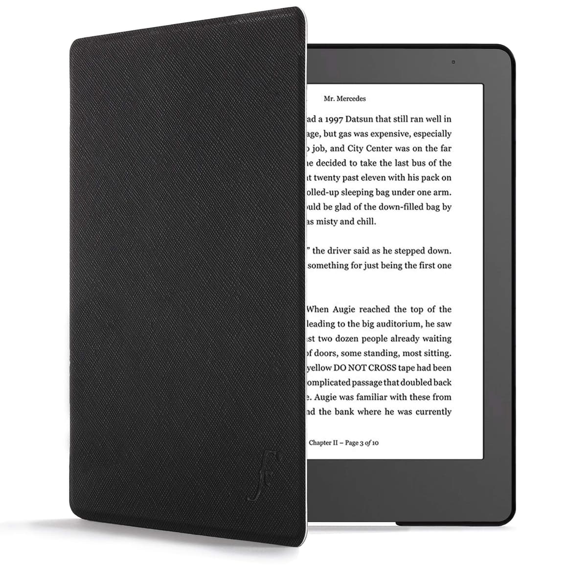 Forefront Cases Funda para Kobo Aura Edition 2 (Modelo: N236, 2016) - Delgado, Ligera y Protectora Funda para Kobo Aura Edition 2 (6") - Smart Auto Sueño Estela Función (Carcasa) - Negro