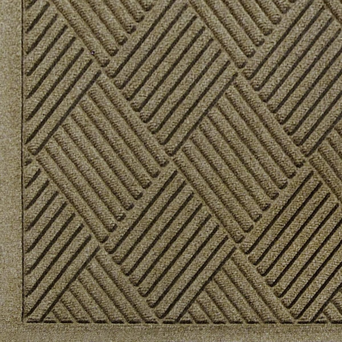 M+A Matting WaterHog Diamond | Commercial-Grade Entrance Mat with Fabric Border – Indoor/Outdoor, Quick Drying, Stain Resistant Door Mat (Camel, 2' x 3')