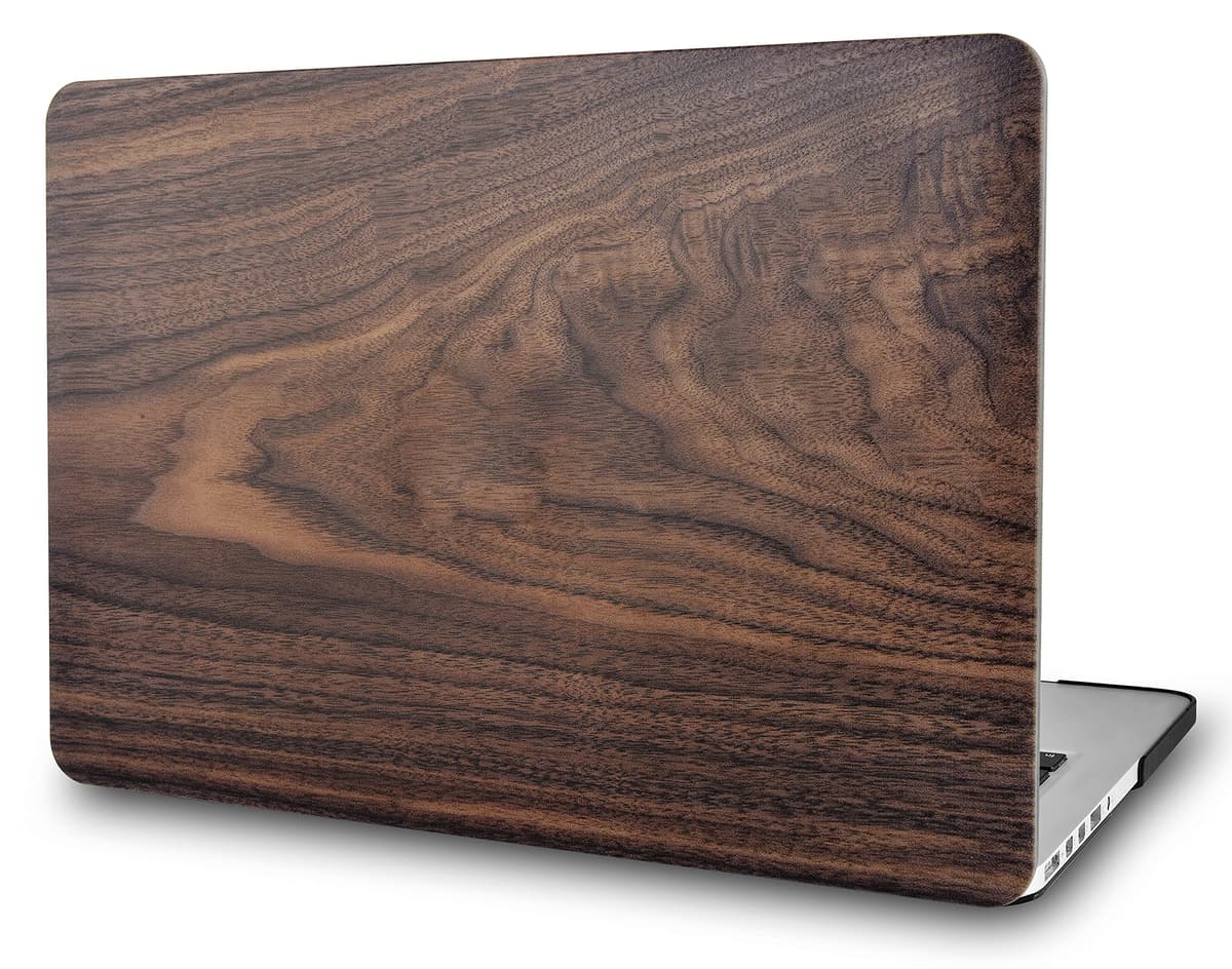KECC Compatible with MacBook Pro 13 inch Case 2020-2025, 2016-2019 Release M2 M1 A2338 A2289 A2251 A2159 A1989 A1706 A1708 Plastic Hard Shell Case, Walnut Wood